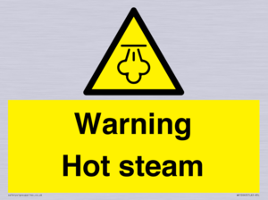Warning Hot steam